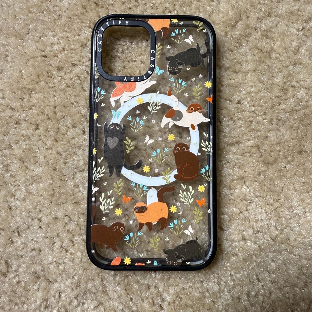 Casetify Black Cat Protective iPhone 12 Pro Case